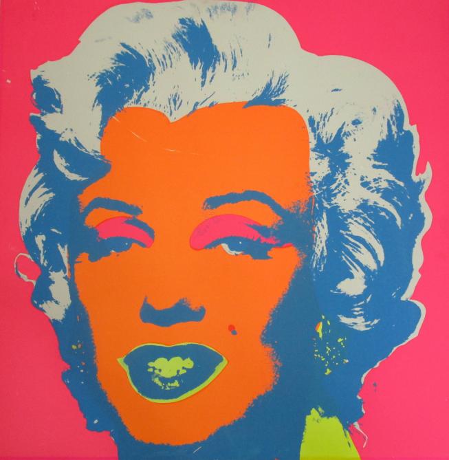 MARILYN MONROE PINK AND ORANGE